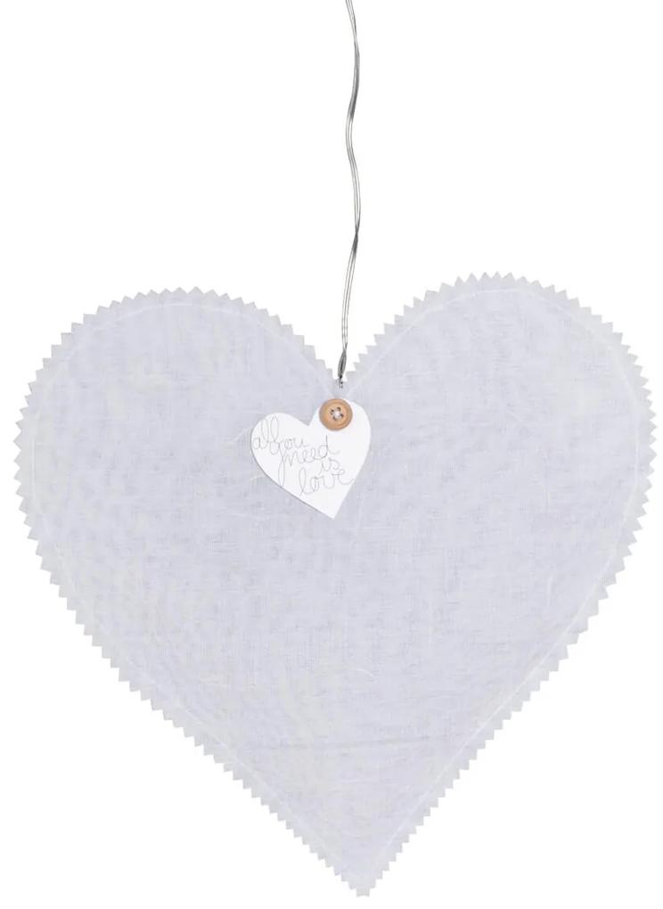 Räder Biele závesné srdce HEARTLIGHT s LED svetelnou reťazou
