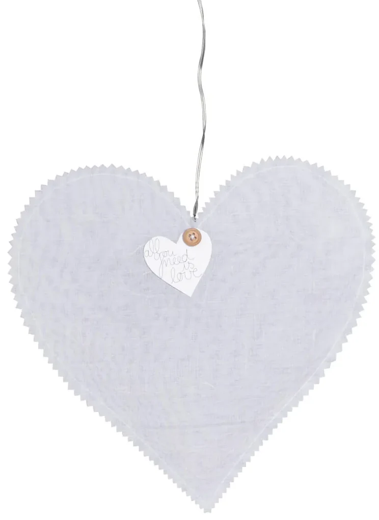 Räder Biele závesné srdce HEARTLIGHT s LED svetelnou reťazou