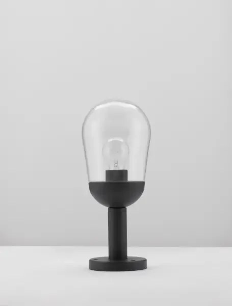 Vonkajšia záhradná lampa Omika B 15 tmavo sivé