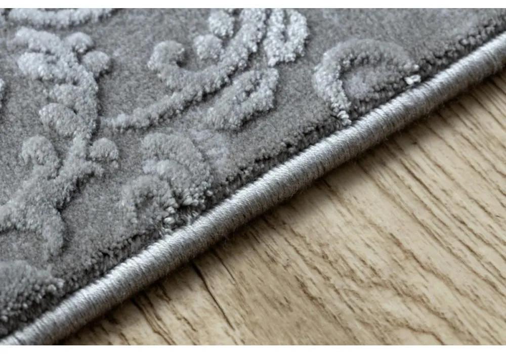 Luxusný kusový koberec akryl Larso sivý 80x150cm
