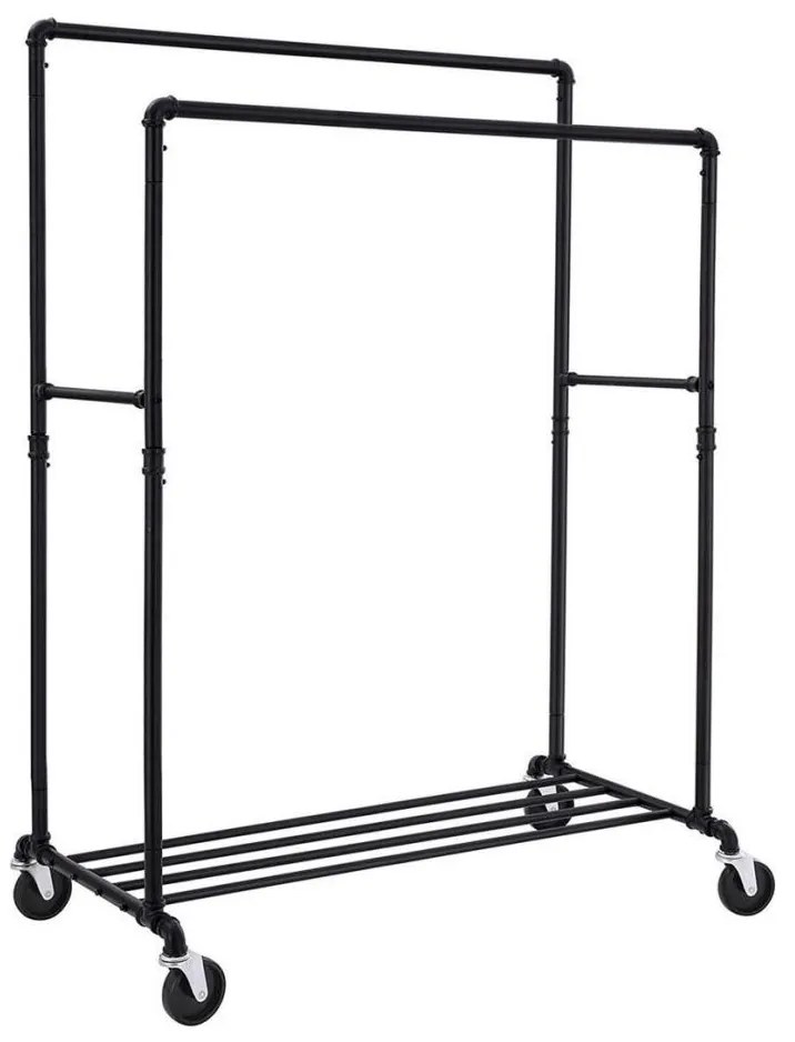 Mobilný stojanový vešiak LINEA čierny