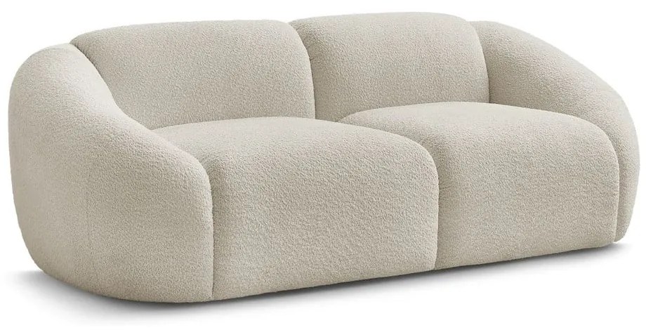 Béžová pohovka z textílie bouclé 230 cm Tina – Bobochic Paris