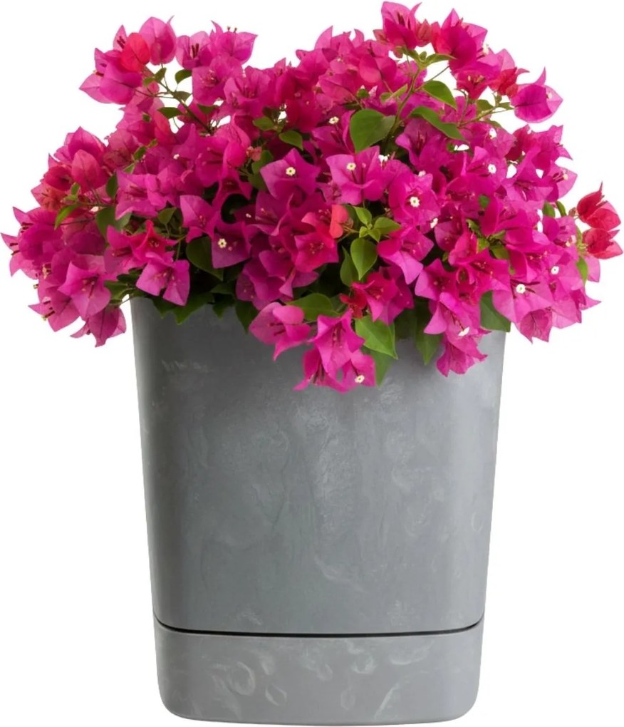 Sada 3 ks květináčů Cubi 16x16/19x19/25x25 cm šedý beton