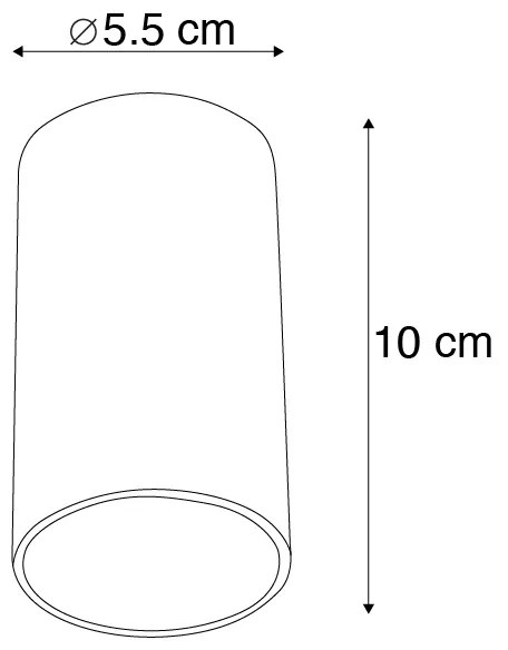 Inteligentný moderný reflektor biely vrátane WiFi svetelného zdroja GU10 - Tuba