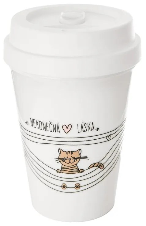 Termohrnček NEKONEČNÁ LÁSKA mačka 0,35 l
