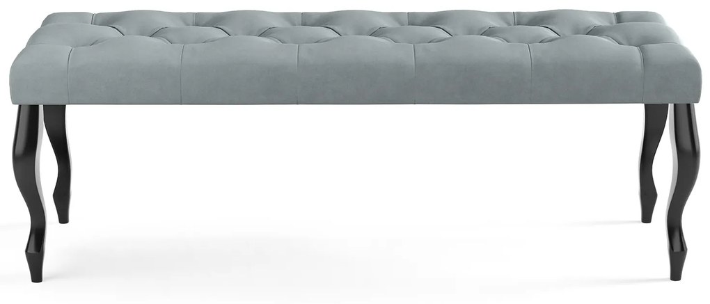 Lavica CHESTERFIELD 40x40 cm Sivá