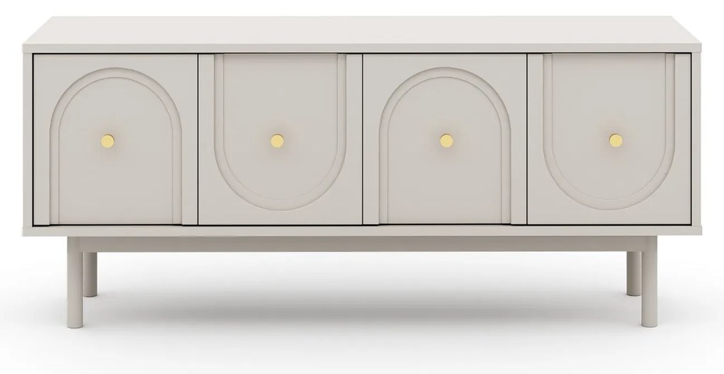 TV stolík Mazoma 154 cm kašmír/zlatý