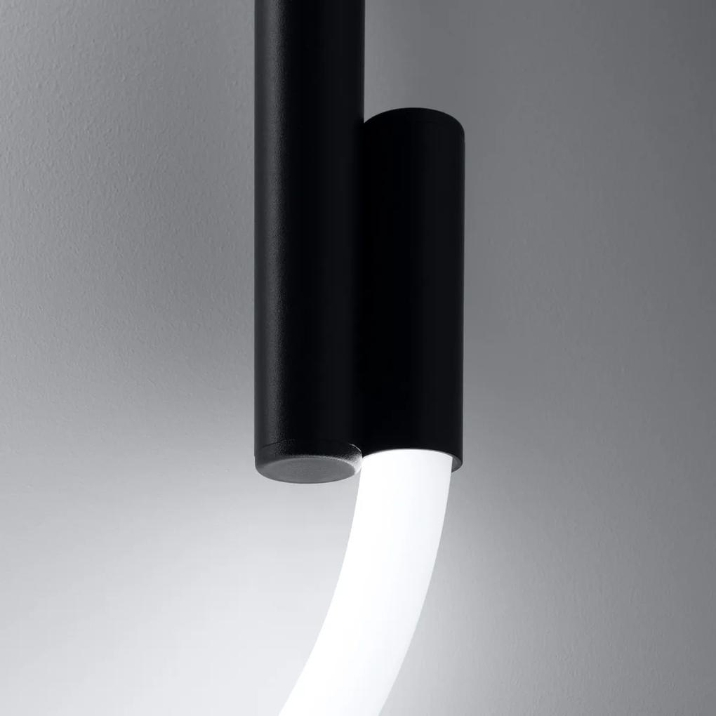 Sollux Nástenné svietidlo GALAKSE čierne LED 2700-6500K