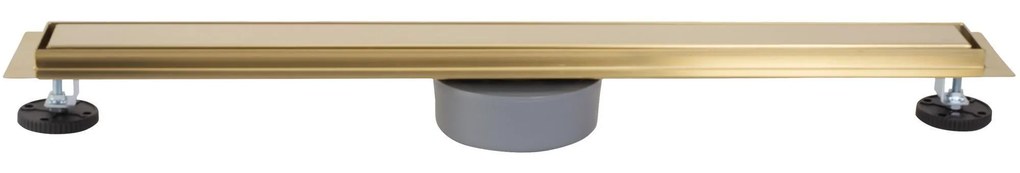 Rea Neox Pro, odtokový žľab 100cm s 360stupňovým otočným sifónom, zlatá matná, REA-G2850