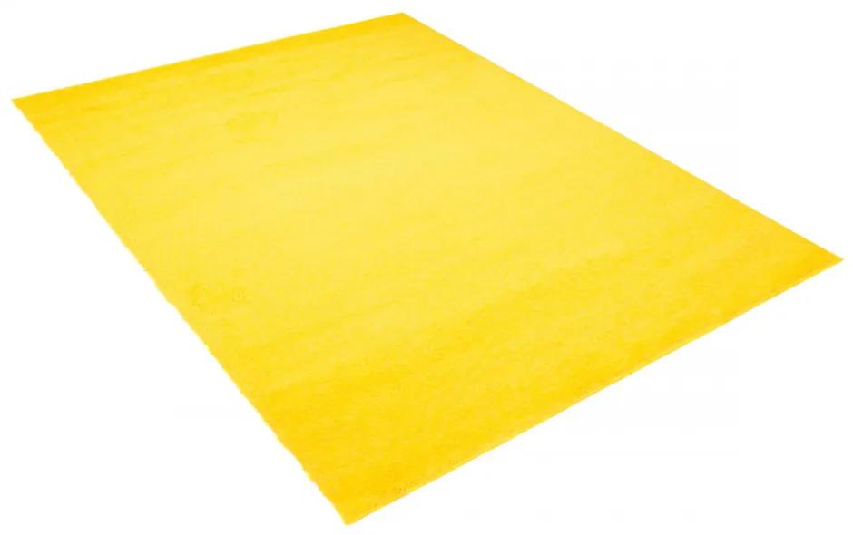 Kusový koberec Shaggy Parba žltý 80x150cm