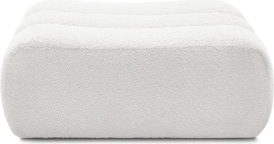 Biela podnožka z textílie buklé Azra – Bobochic Paris