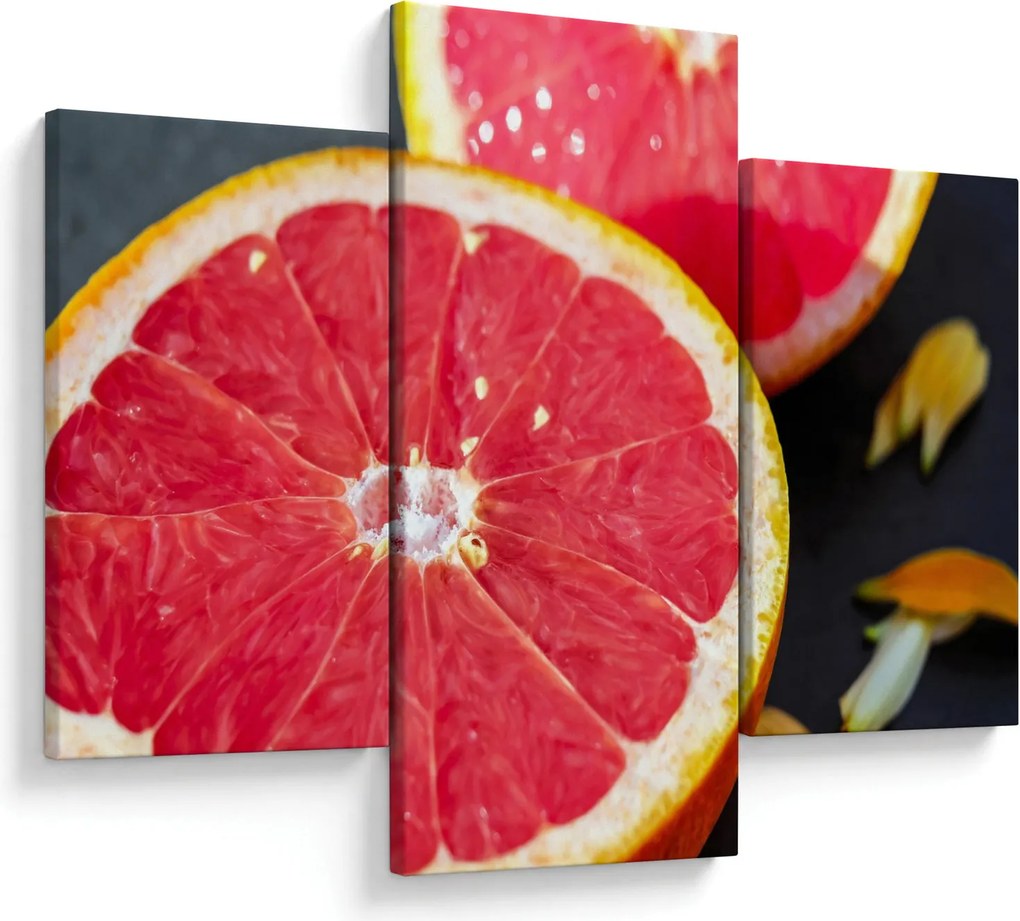 Obraz rozkrojených grapefruitov (90x60 cm)