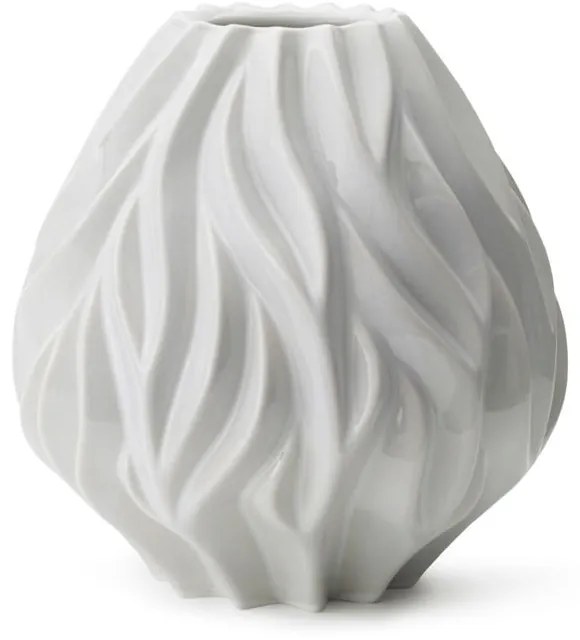 Biela porcelánová váza Morsø Flame, výška 23 cm