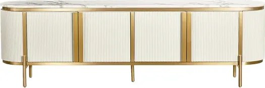 TV stolík Stilig 200 cm mramor/béžový