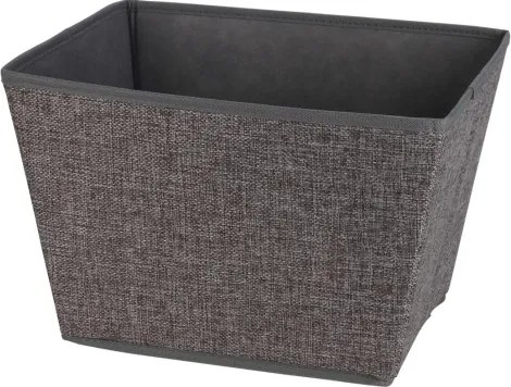 Úložný box 39x30x24 cm, tmavo šedý textil%
