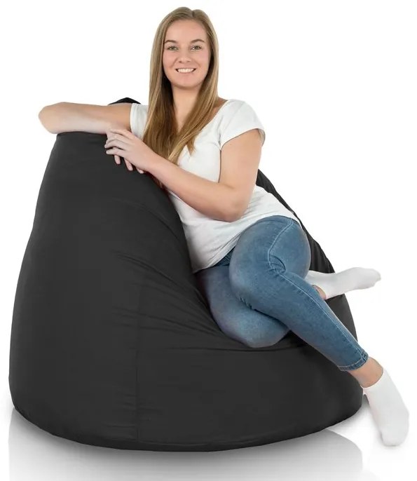 Sedací vak BAG Sako XXL Nylon vodeodolný Farba: 19. Čierny