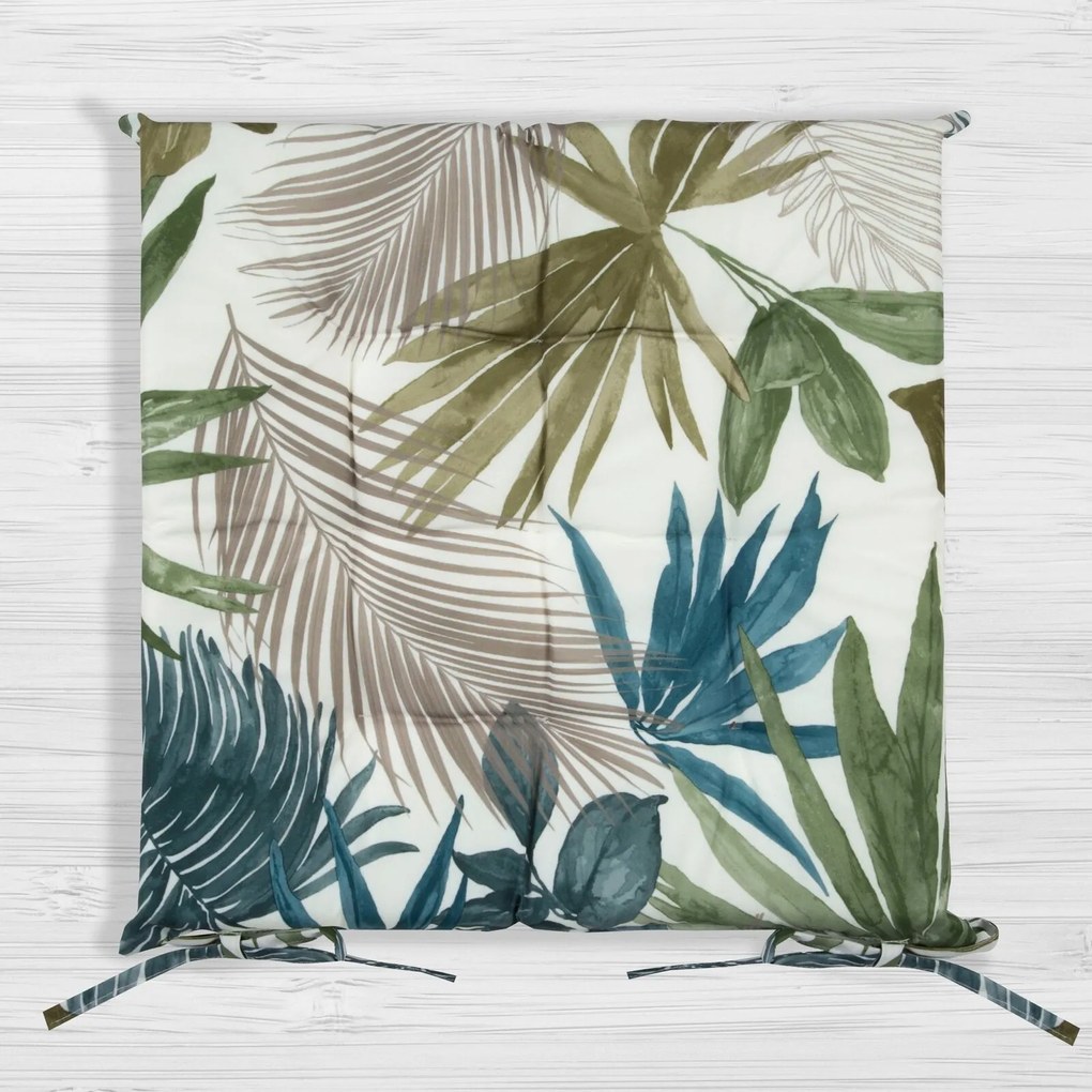 ZÁHRADNÝ VODEODOLNÝ PODSEDÁK NA STOLIČKU GARDEN2 40X40X5 CM LISTY