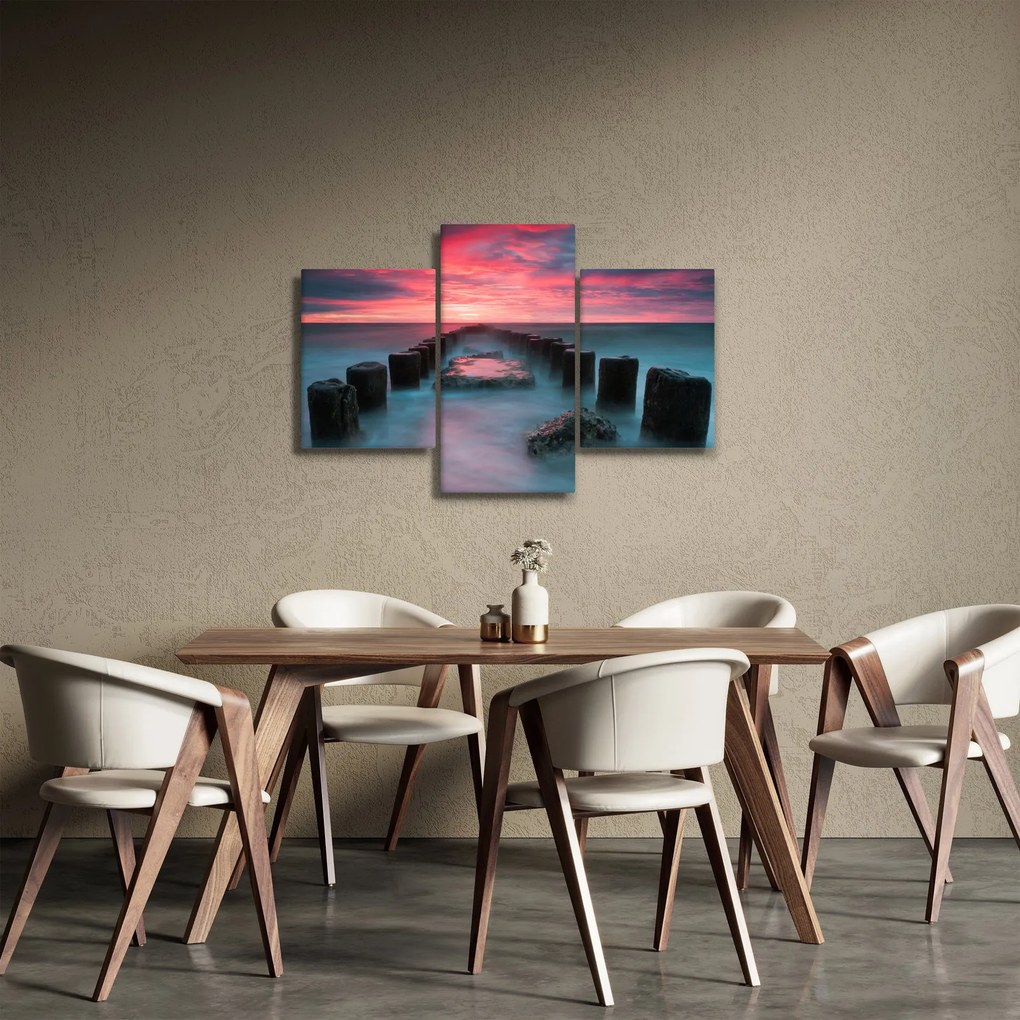 Obraz - Skaly v mori (90x60 cm)