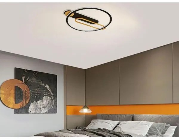 LED Stmievateľné stropné svietidlo LED/60W/230V 3000-6500K čierna + diaľkové ovládanie