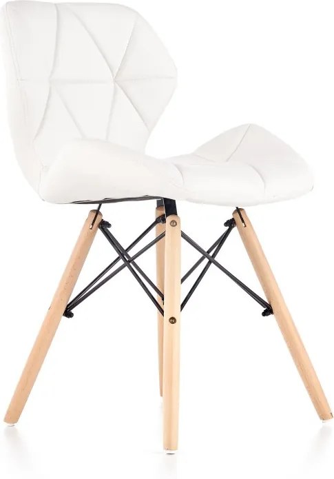 Jedálenská stolička K281 biela / buk Halmar