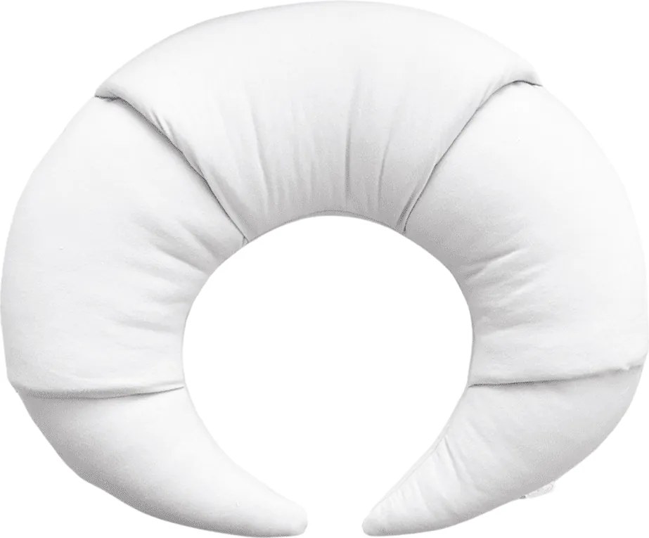 Vankúš croissant snehovo biela 55cm