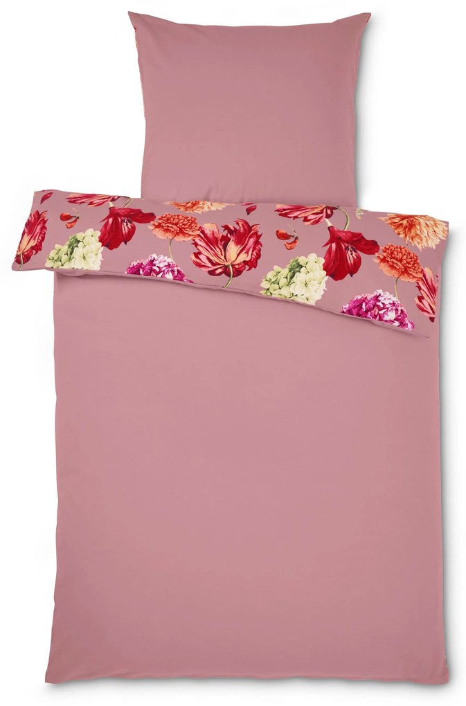 Flanelová posteľná bielizeň, štandardná veľkosť, ružová