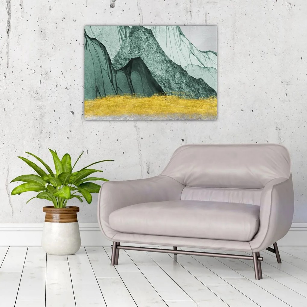 Obraz - Smaragdové hory N⁰2 (70x50 cm)