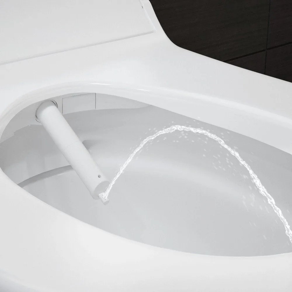 GEBERIT AquaClean bidetové sedátko Tuma Comfort, biele sklo, 146.272.SI.1