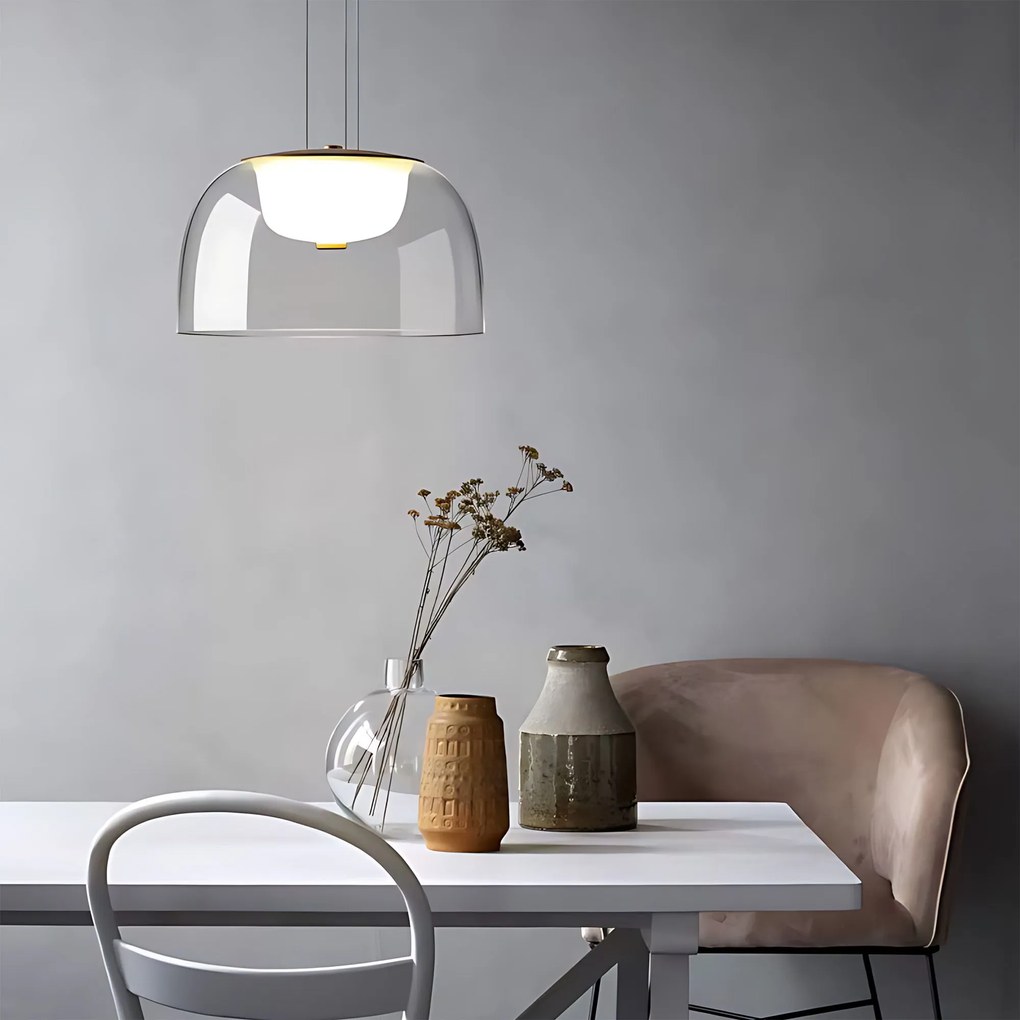 Toolight Toolight, LED závesné svietidlo 12W, 4000K, 1000lm, APP1690-1PC B, zlatá, OSW-04370