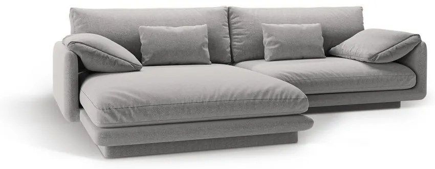 Svetlosivá rohová pohovka (ľavý roh) Torino – Micadoni Home