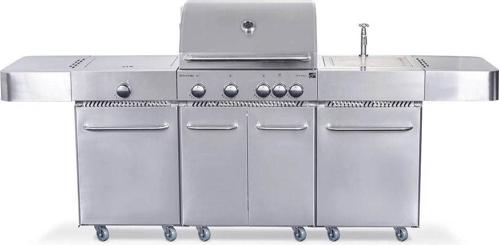 Plynový gril G21 Arizona, BBQ kuchyňa Premium Line 6 horákov + zadarmo redukčný ventil