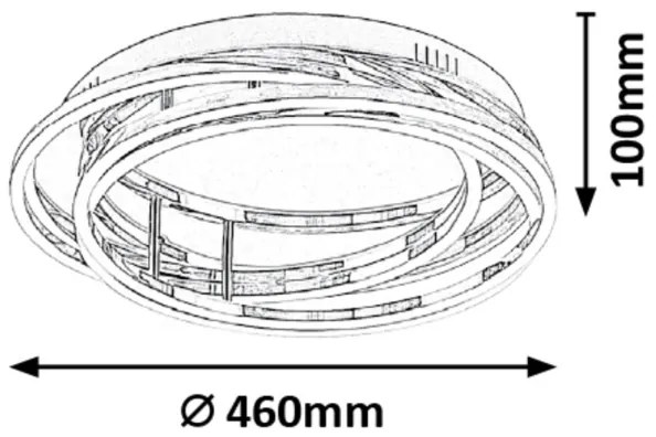 Rabalux 2183 - LED Stmievateľné stropné svietidlo SELENA LED/40W/230V pr. 46cm