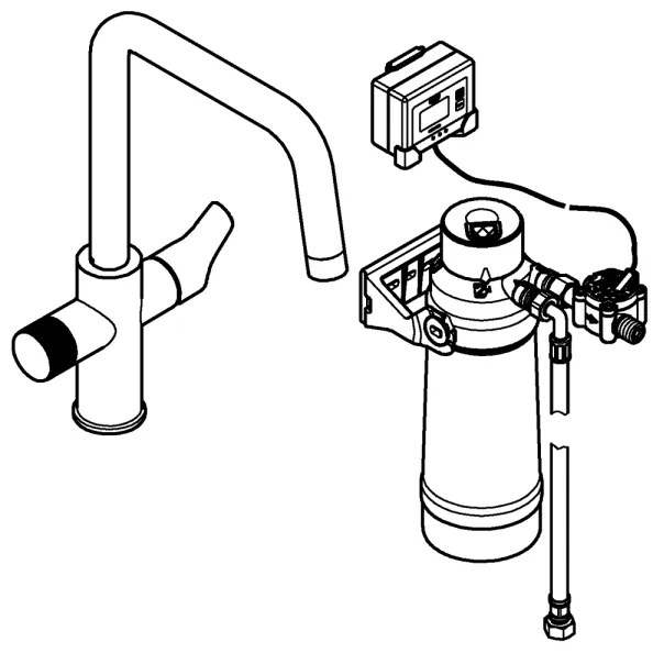 GROHE 30594000 - Drezová batéria BLUE PURE Start s filtračnou funkciou Ultrasafe chróm