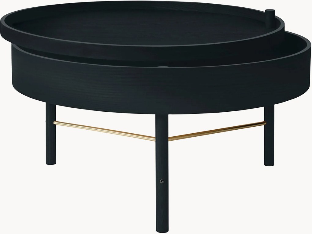 Okrúhly pomocný stolík's úložným priestorom Turning Table