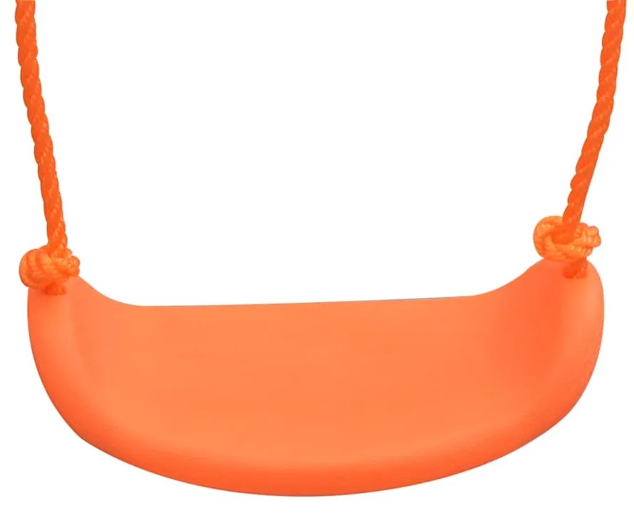 Jednomiestna hojdačka a hojdačka pre batoľatá 2 v 1, oranžová