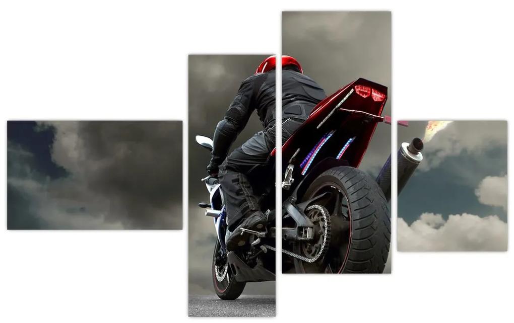 Obraz motorkárov