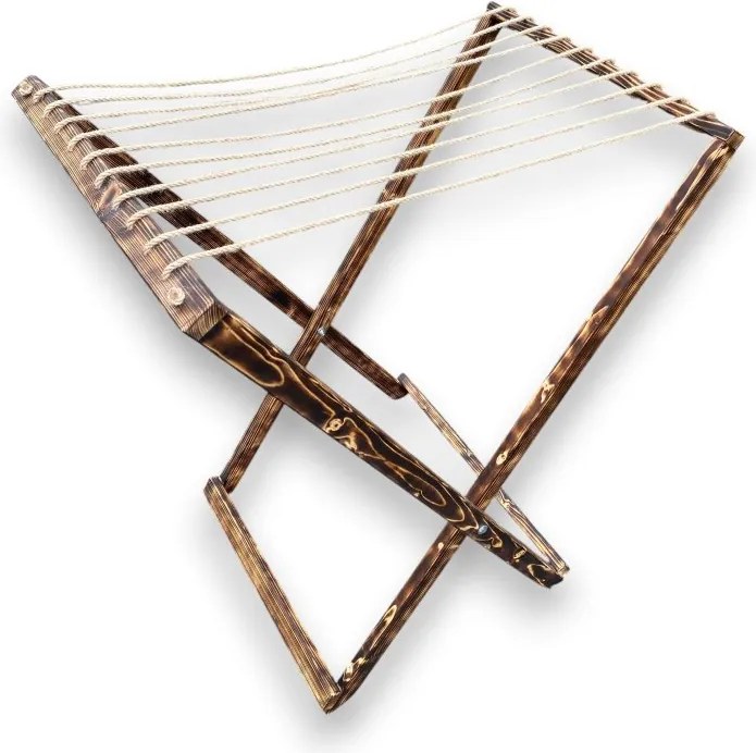 Malý drevený sušiak na bielizeň - tmavý, rozkladací, praktický sušiak na prádlo - štýlova domácnosť, dizajnový sušiak