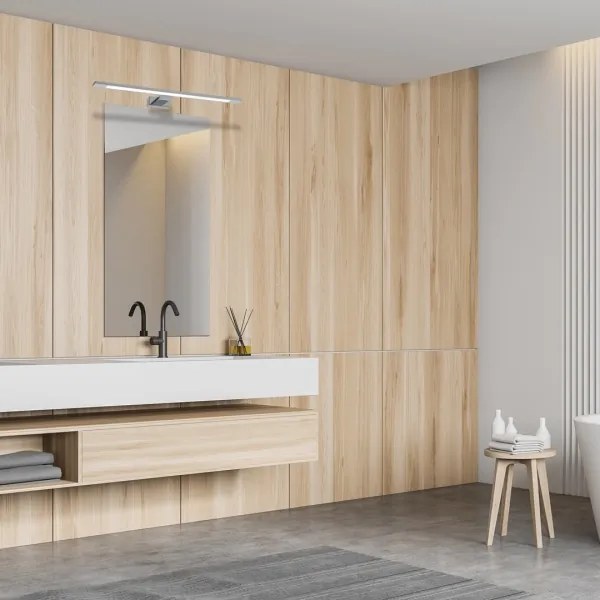 LED kúpeľňové zrkadlové osvetlenie SHINE LED/12W/230V 60 cm IP44 lesklý chróm