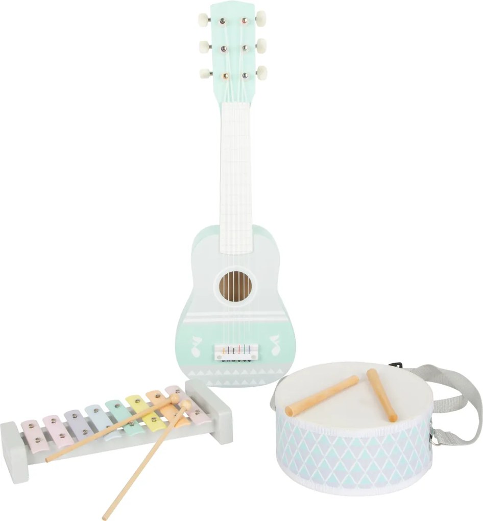 small foot Pastelová hudobná súprava 3 ks