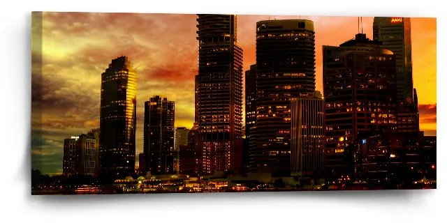 Sablio Obraz Mrakodrapy - 110x50 cm