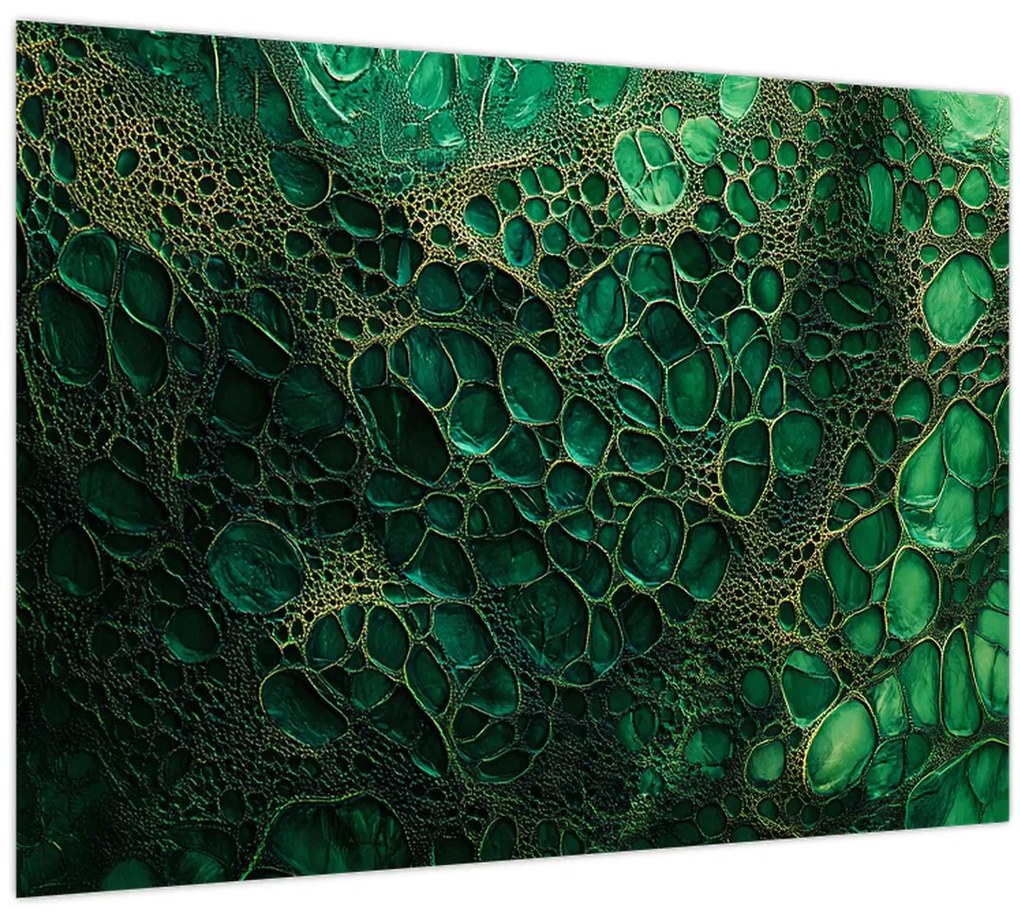 Obraz - Zelený mikroskopický záber (70x50 cm)