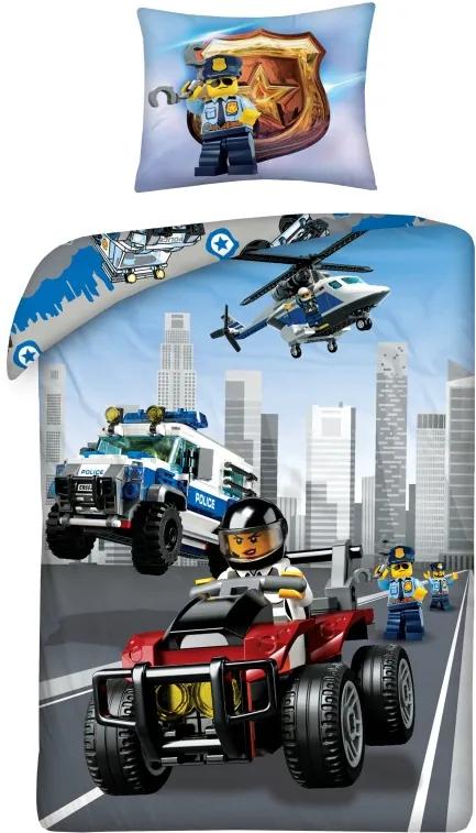 Halantex Detské obliečky Lego City 140x200/70x90 cm