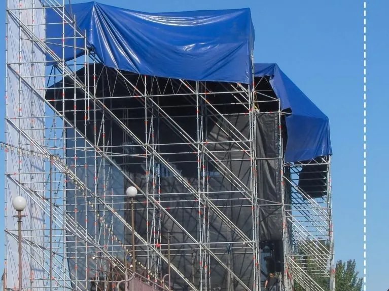 JAGO Plachta 650 g/m², hliníkové oká, modrá, 5 x 8 m