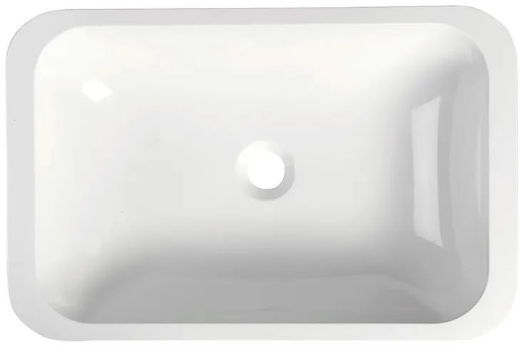 Sapho Sapho, Japura umývadlo 55x36cm, liaty mramor, biela, zápustne, 50135