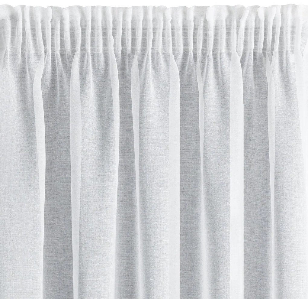 ZÁCLONA NA PÁSKE LANA 350X150 CM BIELA
