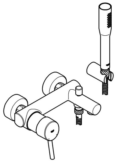 GROHE 32212001 - Vaňová batéria CONCETTO lesklý chróm