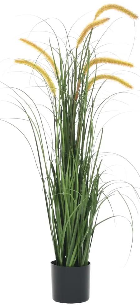 vidaXL Umelá tráva v kvetináči s pálkou 110 cm