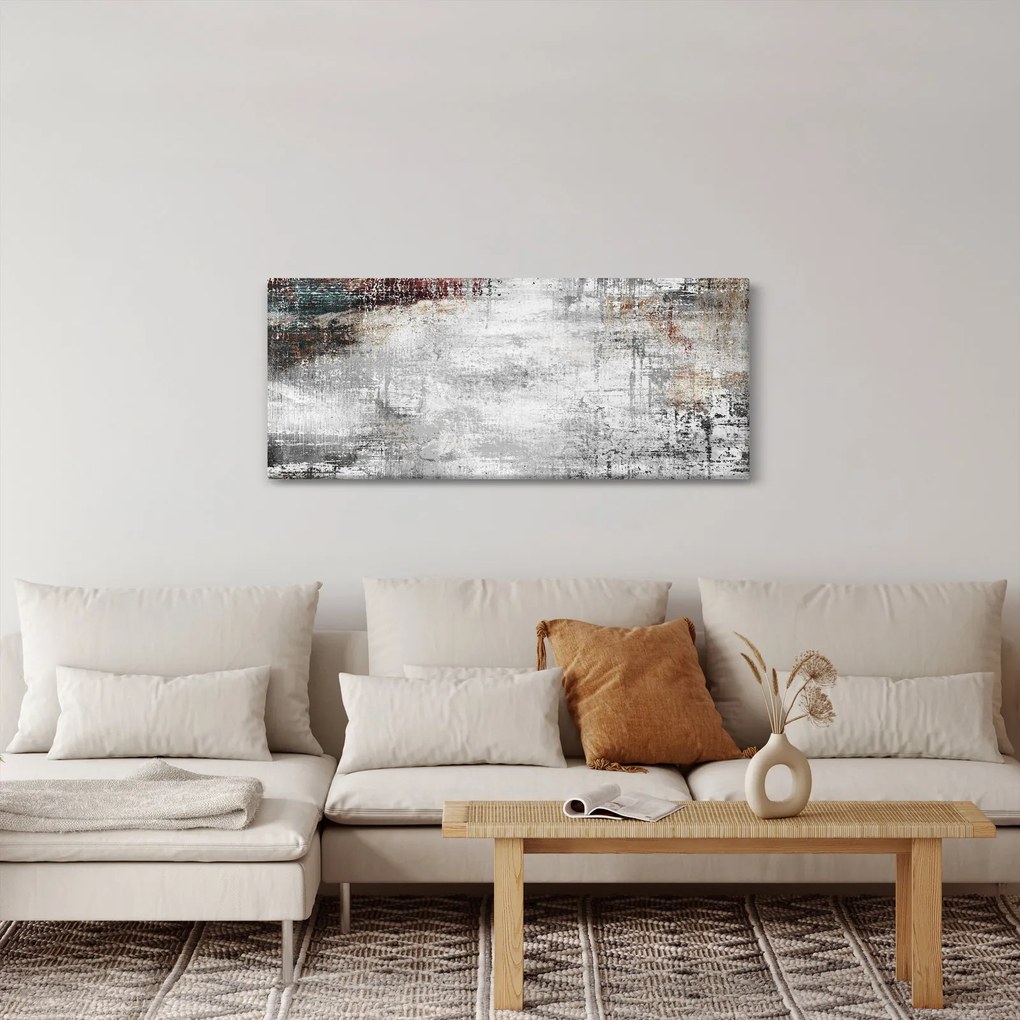 Obraz - Abstraktné textúrované plátno (120x50 cm)