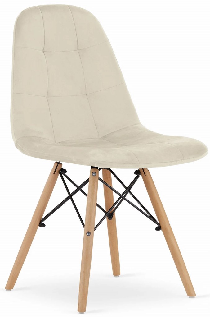 "Stolička DUMO - béžový zamat x 4" "9401 71 00 00"