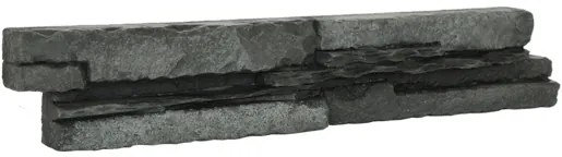 Obklad Vaspo kameň čierna 6,7x37,5 cm reliéfna V53201, (bal. 0,500 m2 )